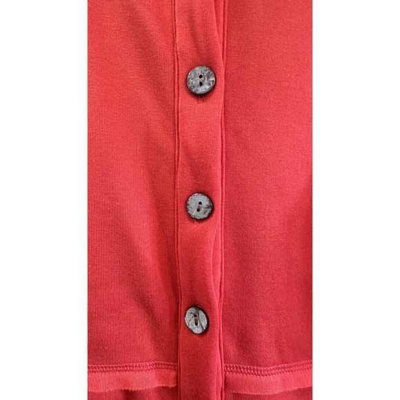 NWT, Floral Blooming Women’s Sz Medium Red Button Front Jacket w/Pockets - Picture 5 of 16